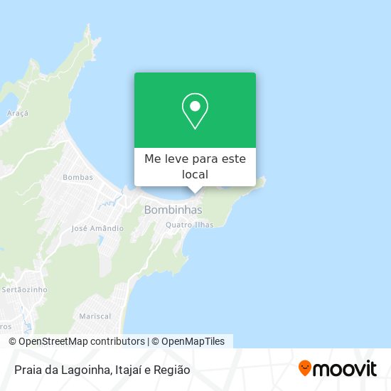 Praia da Lagoinha mapa