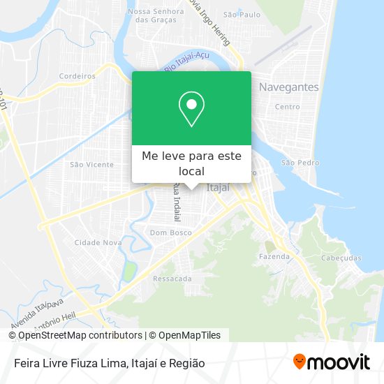 Feira Livre Fiuza Lima mapa