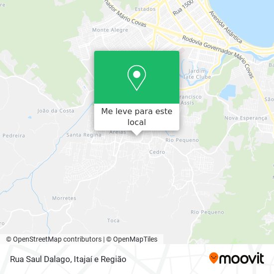 Rua Saul Dalago mapa