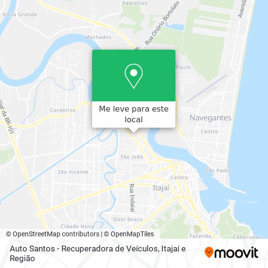 Auto Santos - Recuperadora de Veículos mapa