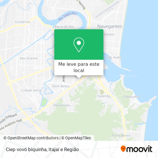 Ciep vovó biquinha mapa