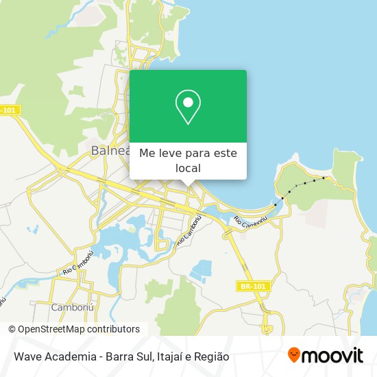 Wave Academia - Barra Sul mapa
