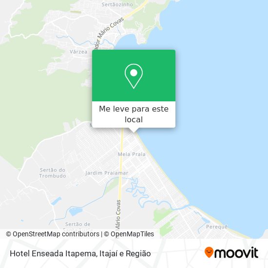 Hotel Enseada Itapema mapa