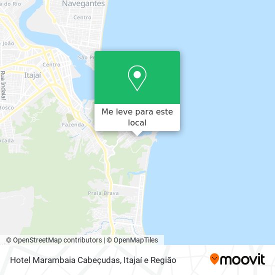 Hotel Marambaia Cabeçudas mapa