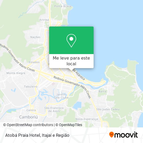 Atobá Praia Hotel mapa