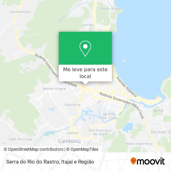 Serra do Rio do Rastro mapa