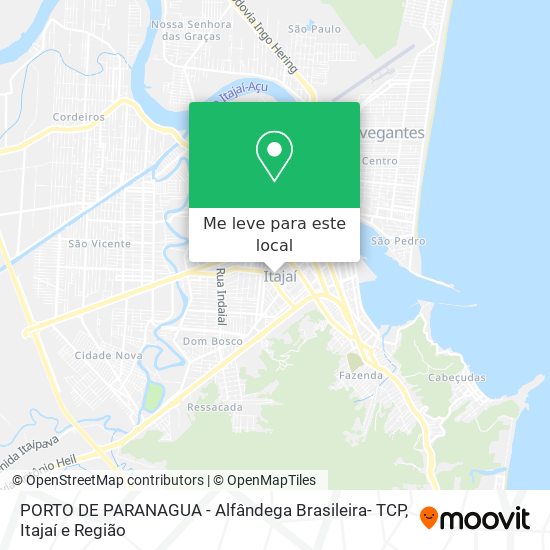 PORTO DE PARANAGUA - Alfândega Brasileira- TCP mapa