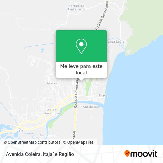 Avenida Coleira mapa