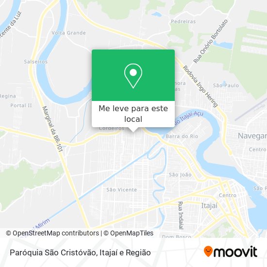 Paróquia São Cristóvão mapa