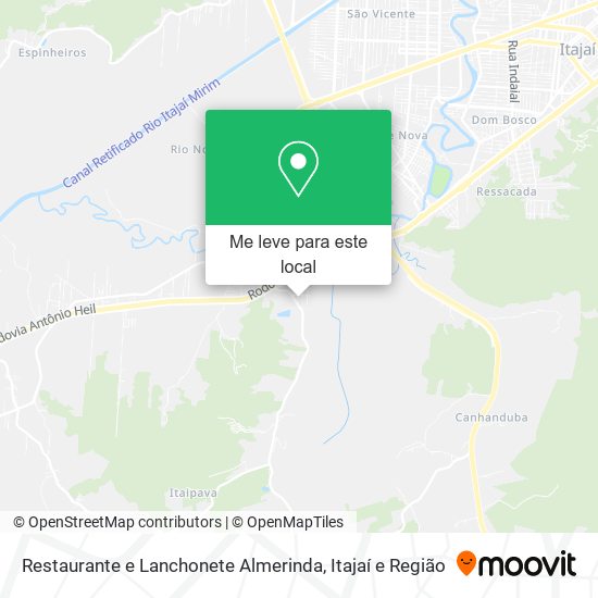 Restaurante e Lanchonete Almerinda mapa