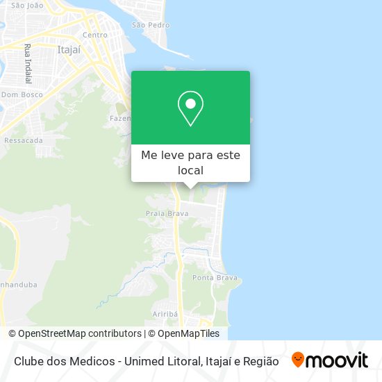Clube dos Medicos - Unimed Litoral mapa