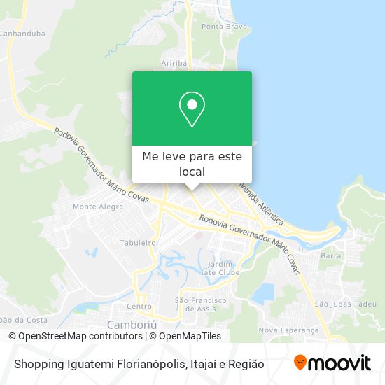 Shopping Iguatemi Florianópolis mapa
