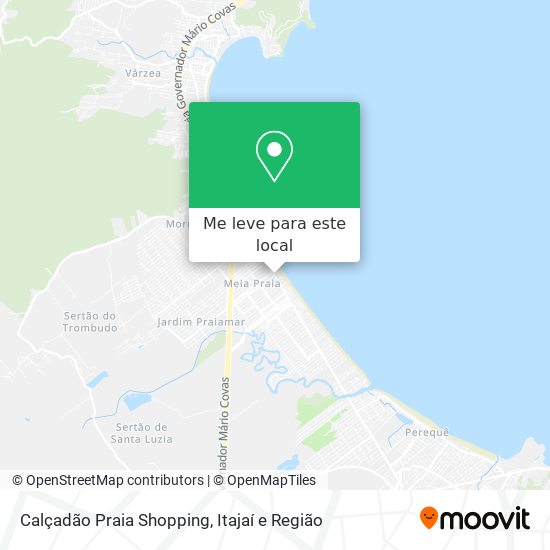 Calçadão Praia Shopping mapa