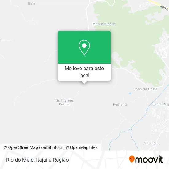 Rio do Meio mapa