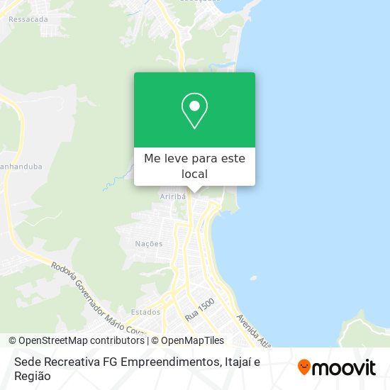 Sede Recreativa FG Empreendimentos mapa