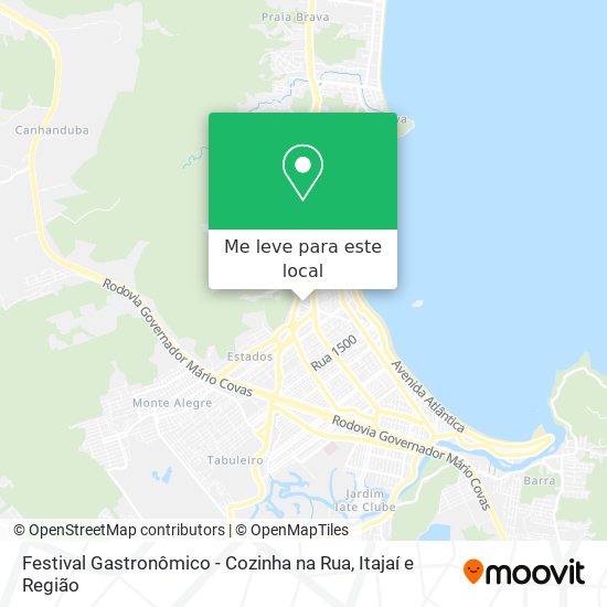 Festival Gastronômico - Cozinha na Rua mapa