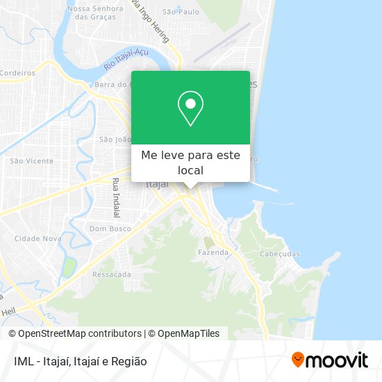 IML - Itajaí mapa