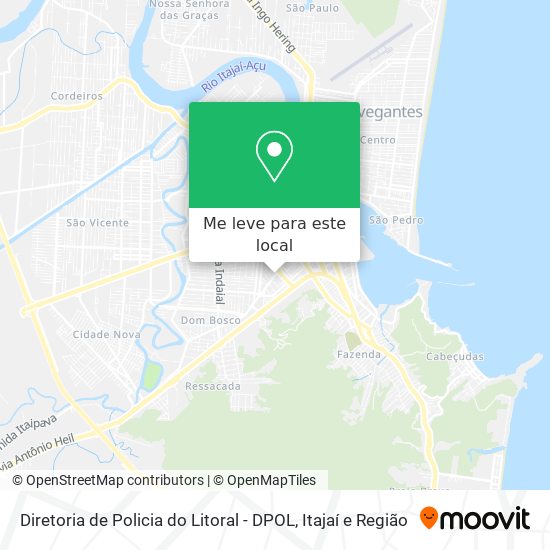 Diretoria de Policia do Litoral - DPOL mapa