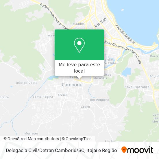 Delegacia Civil / Detran Camboriú / SC mapa