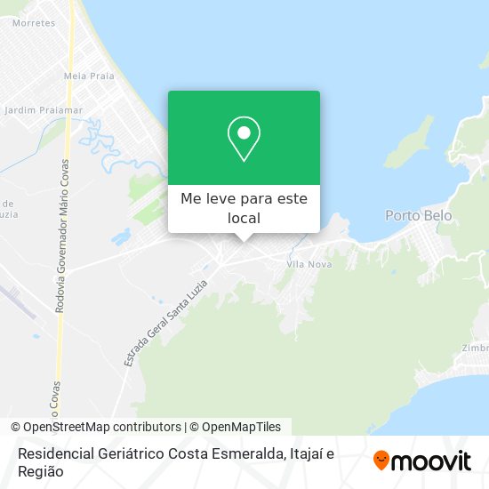 Residencial Geriátrico Costa Esmeralda mapa