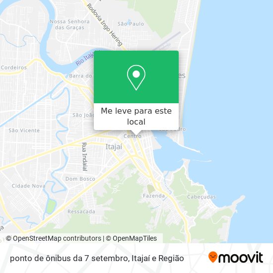 ponto de ônibus da 7 setembro mapa
