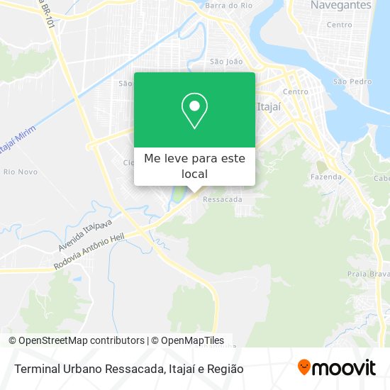 Terminal Urbano Ressacada mapa