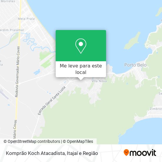 Komprão Koch Atacadista mapa