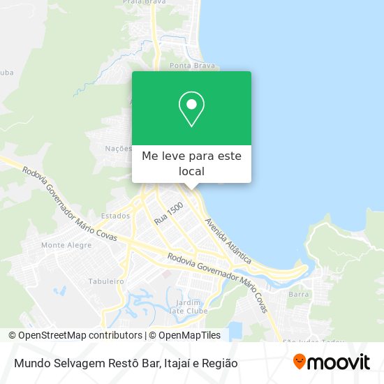 Mundo Selvagem Restô Bar mapa
