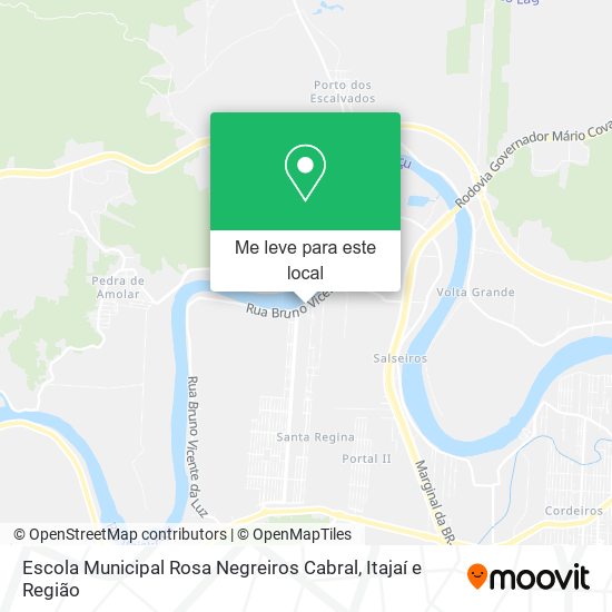 Escola Municipal Rosa Negreiros Cabral mapa