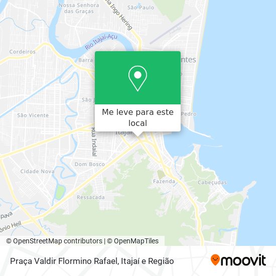 Praça Valdir Flormino Rafael mapa