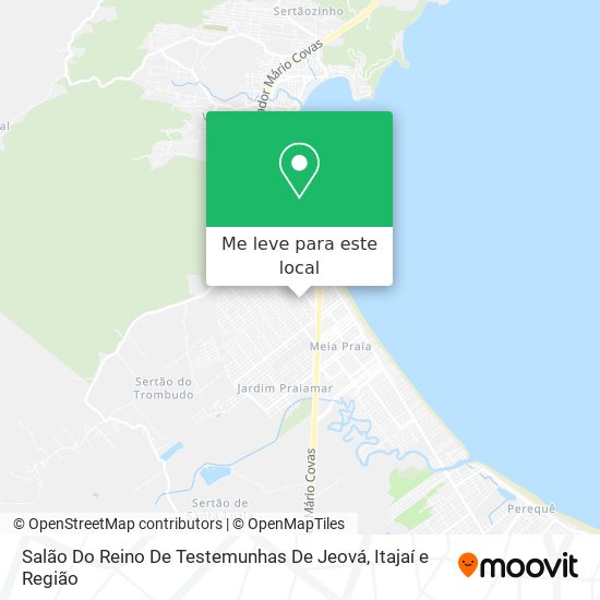 Salão Do Reino De Testemunhas De Jeová mapa