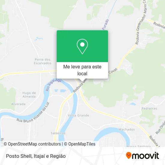 Posto Shell mapa