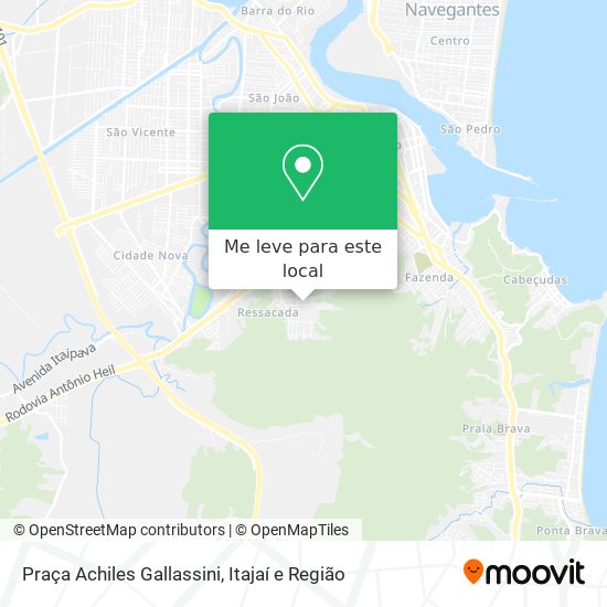 Praça Achiles Gallassini mapa