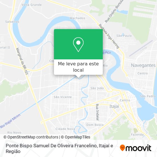 Ponte Bispo Samuel De Oliveira Francelino mapa