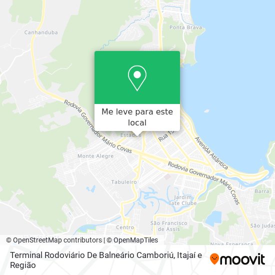 Terminal Rodoviário De Balneário Camboriú mapa