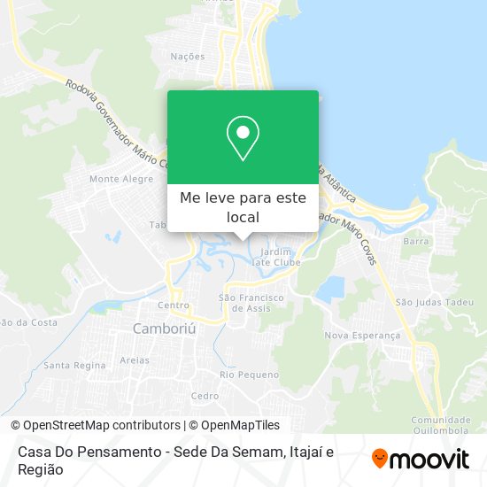 Casa Do Pensamento - Sede Da Semam mapa