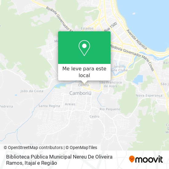 Biblioteca Pública Municipal Nereu De Oliveira Ramos mapa