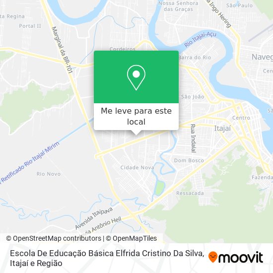 Escola De Educação Básica Elfrida Cristino Da Silva mapa