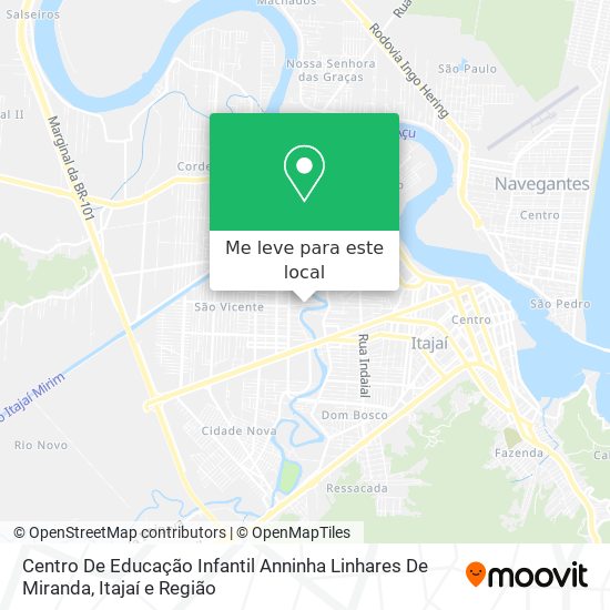 Centro De Educação Infantil Anninha Linhares De Miranda mapa