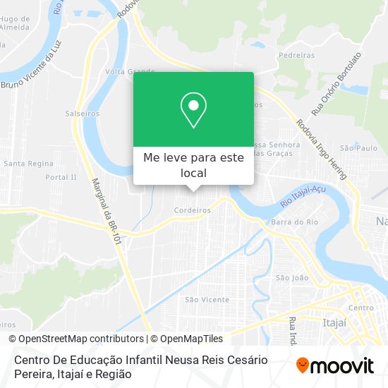 Centro De Educação Infantil Neusa Reis Cesário Pereira mapa