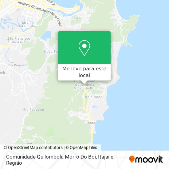 Comunidade Quilombola Morro Do Boi mapa