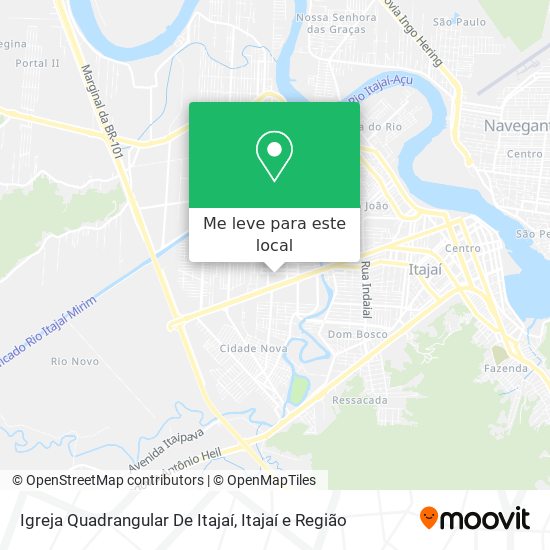 Igreja Quadrangular De Itajaí mapa
