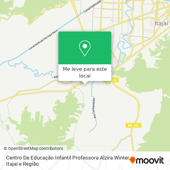 Centro De Educação Infantil Professora Alzira Winter mapa