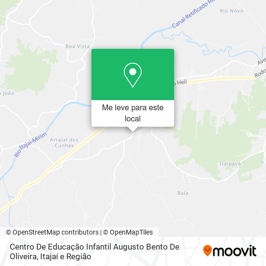Centro De Educação Infantil Augusto Bento De Oliveira mapa