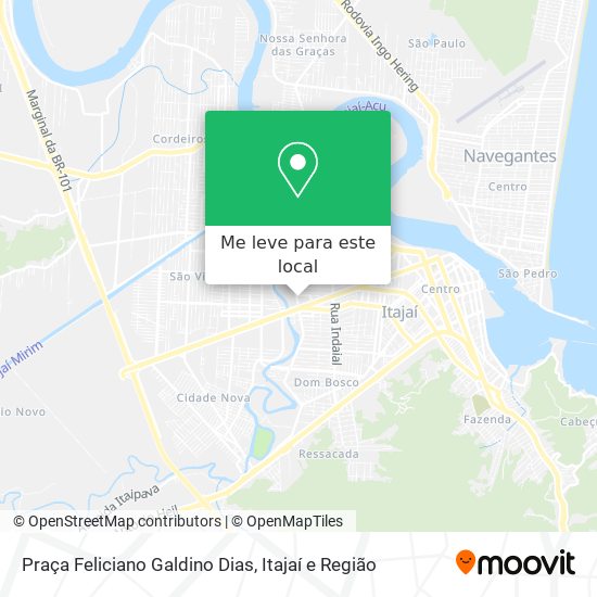 Praça Feliciano Galdino Dias mapa