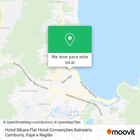 Hotel Sibara Flat Hotel Convenções Balneário Camboriú mapa