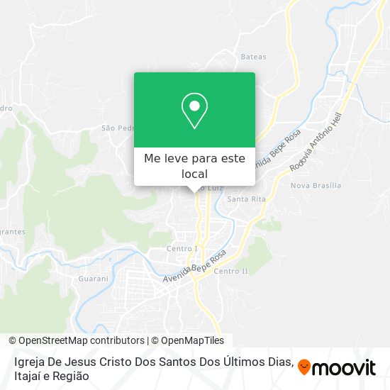 Igreja De Jesus Cristo Dos Santos Dos Últimos Dias mapa