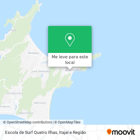 Escola de Surf Quatro Ilhas mapa