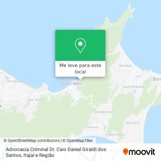 Advocacia Criminal Dr. Caio Daniel Giraldi dos Santos mapa
