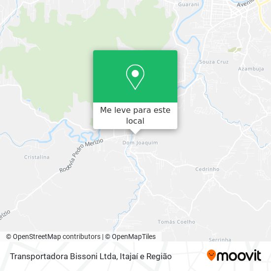 Transportadora Bissoni Ltda mapa